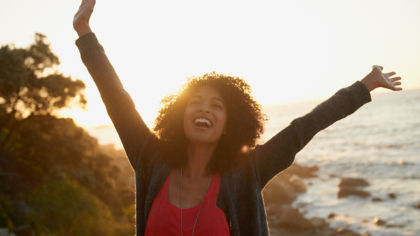 Woman enjoying the outdoors